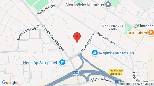 Industrilokaler för uthyrning i Söderort - kort over placeringen