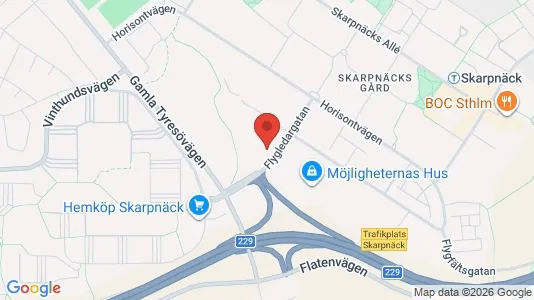 Kontorslokaler för uthyrning i Söderort - kort over placeringen