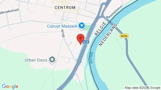Industritomter för uthyrning i Maaseik - kort over placeringen