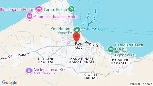 Liikekiinteistöt Myynnissä i Kos - Kuva Google Street Viewstä