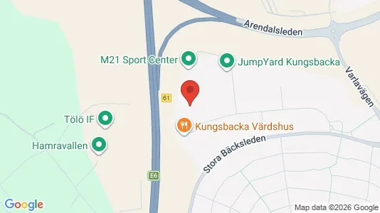 Varastot Vuokrattavana i Kungsbacka - Kuva Google Street Viewstä