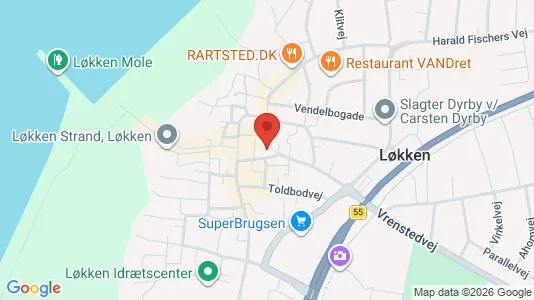 Lokaler til leje i Løkken - Foto fra Google Street View