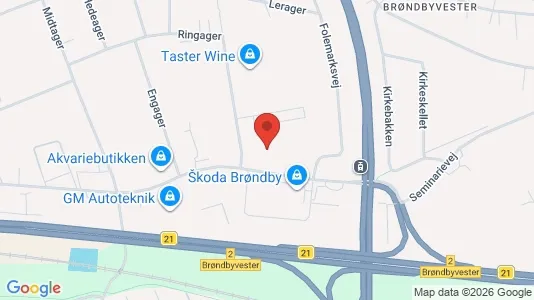 Lokaler til leje i Brøndby - Foto fra Google Street View