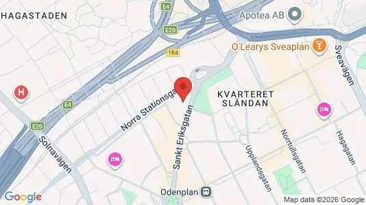 Kontorlokaler til leje i Vasastan - Foto fra Google Street View