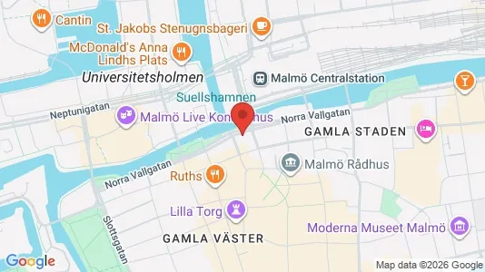 Kontorlokaler til leje i Malmø Centrum - Foto fra Google Street View