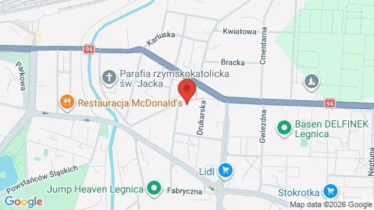 Büros zur Miete i Legnica - kort over placeringen
