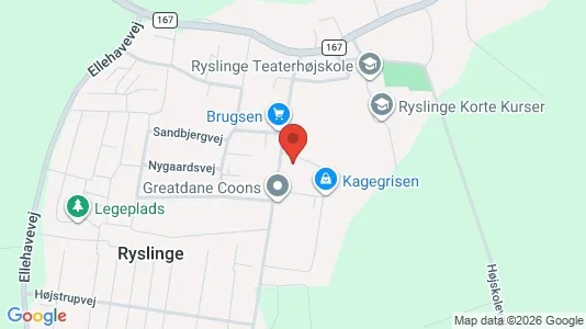 Lokale biurowe Do wynajęcia i Ryslinge - kort over placeringen
