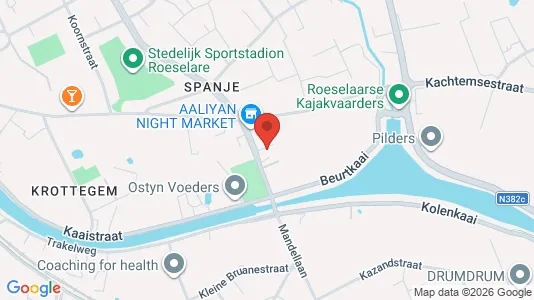 Lager zur Miete i Roeselare - kort over placeringen
