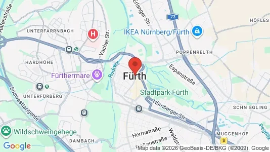 Office spaces for rent i Fürth - kort over placeringen