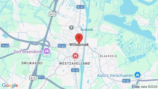 Büros zur Miete i Willebroek - kort over placeringen