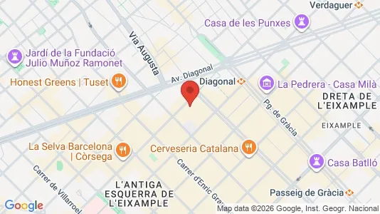 Toimistotilat Vuokrattavana i Barcelona Eixample - Kuva Google Street Viewstä