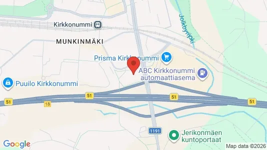 Magazyny Do wynajęcia i Kirkkonummi - kort over placeringen