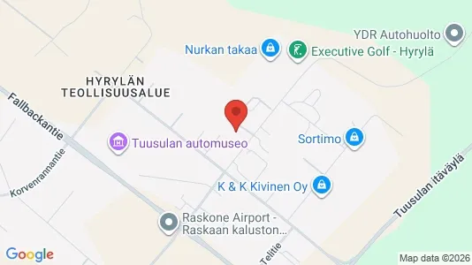 Lagerlokaler til leje i Tuusula - Foto fra Google Street View