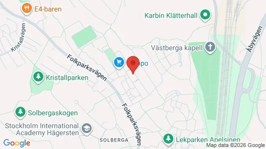 Lagerlokaler för uthyrning i Söderort - kort over placeringen