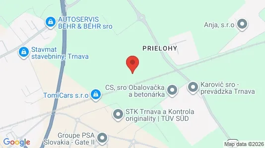Lager zur Miete i Trnava – Foto von Google Street View