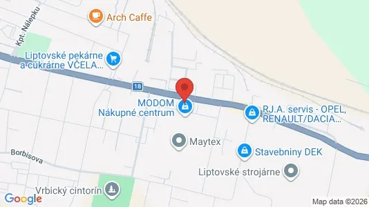 Lager zur Miete i Liptovský Mikuláš – Foto von Google Street View