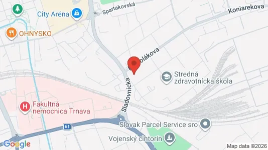 Lagerlokaler til leje i Trnava - Foto fra Google Street View