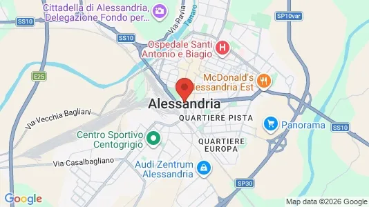 Lokaler til leie i Alessandria - kort over placeringen