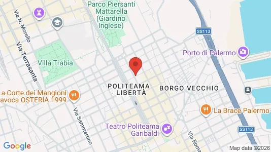 Lokaler til leie i Palermo - kort over placeringen