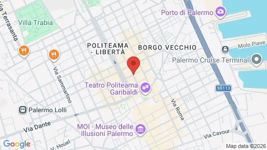 Lokaler til leie i Palermo - kort over placeringen