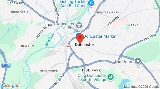 Butikslejemål til leje i Doncaster - South Yorkshire - kort over placeringen