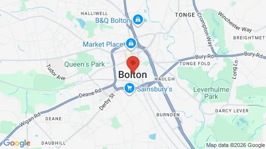 Kontorlokaler til leje i Bolton - Lancashire - Foto fra Google Street View