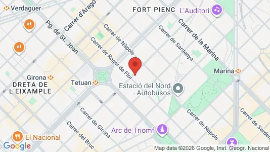 Toimistotilat Vuokrattavana i Barcelona Eixample - Kuva Google Street Viewstä