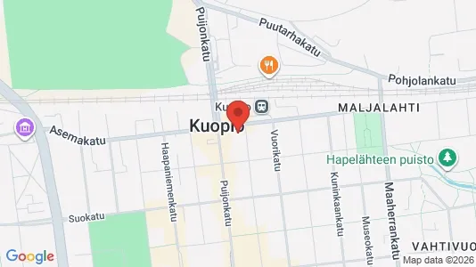 Gewerbeflächen zur Miete i Kuopio - kort over placeringen