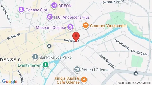 Kontorlokaler til leje i Odense C - Foto fra Google Street View