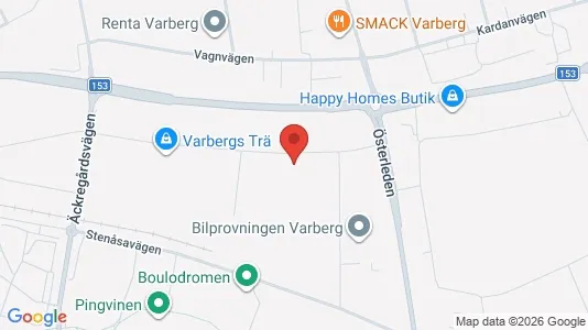 Lager zur Miete i Varberg - kort over placeringen