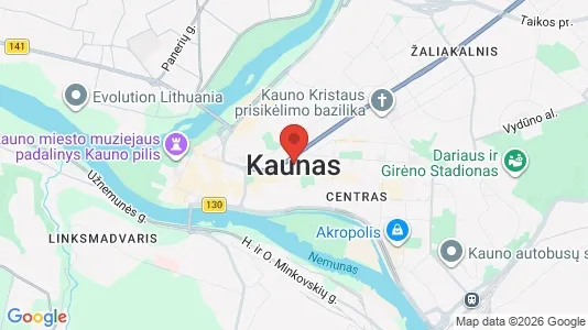 Toimistotilat Vuokrattavana i Kaunas - kort over placeringen