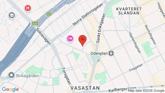 Kontorlokaler til leje i Vasastan - kort over placeringen