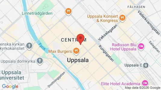 Büros zur Miete i Uppsala - kort over placeringen