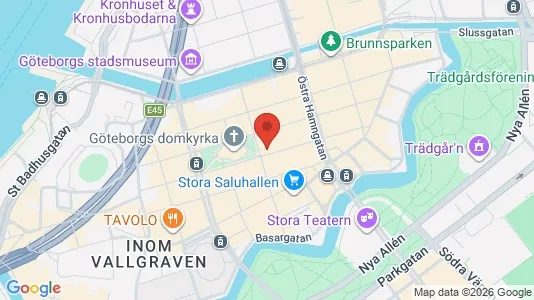 Kontorlokaler til leje i Gøteborg Centrum - kort over placeringen