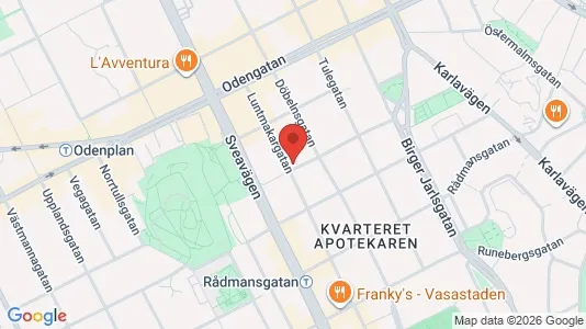Kontorlokaler til leje i Vasastan - Foto fra Google Street View