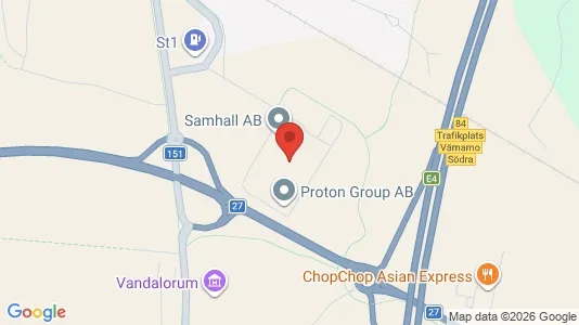 Industrial properties for rent i Värnamo - kort over placeringen