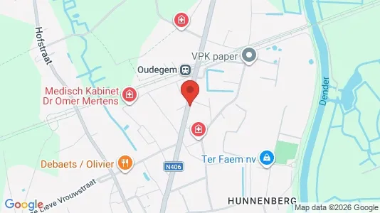 Kantorruimte te koop i Dendermonde - kort over placeringen