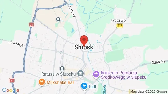 Bedrijfsruimtes te huur i Słupsk - kort over placeringen