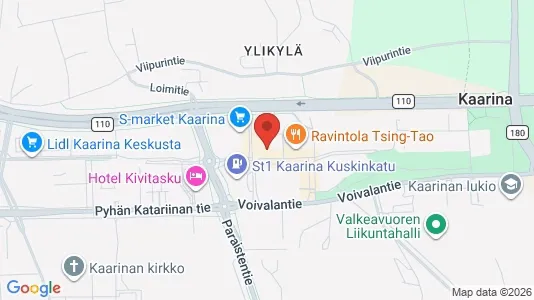 Nieruchomości komercyjne Do wynajęcia i Kaarina - kort over placeringen