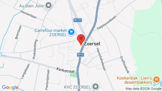 Office spaces for sale i Zoersel - kort over placeringen