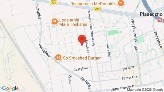 Kontorlokaler til leje i Piaseczyński - kort over placeringen