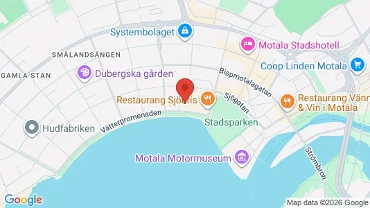 Företagslokaler till salu i Motala - kort over placeringen