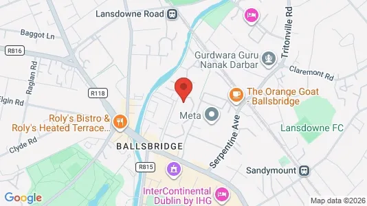 Toimistotilat Vuokrattavana i Dublin 4 - kort over placeringen