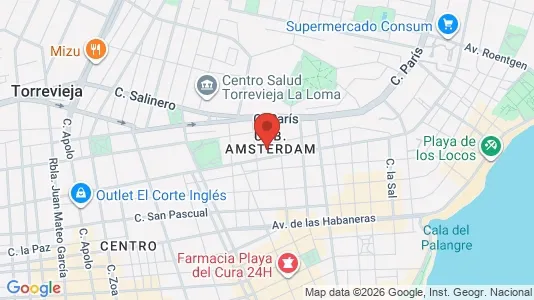 Commercial properties for sale i Torrevieja - kort over placeringen