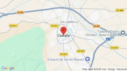 Lokaler til salg i Castalla - Foto fra Google Street View