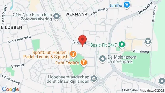 Lokaler til leje i Houten - kort over placeringen