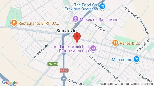 Commercial properties for sale i San Javier - kort over placeringen