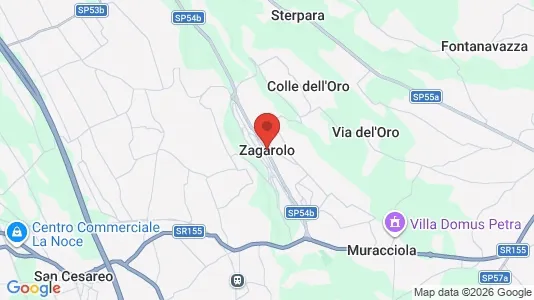 Commercial properties for rent i Zagarolo - kort over placeringen