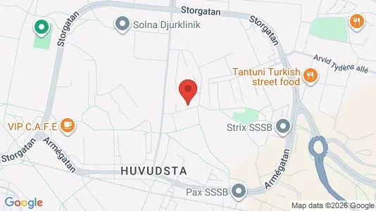 Warehouses for sale i Solna - kort over placeringen