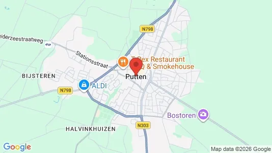 Ladenlokale zur Miete i Putten – Foto von Google Street View